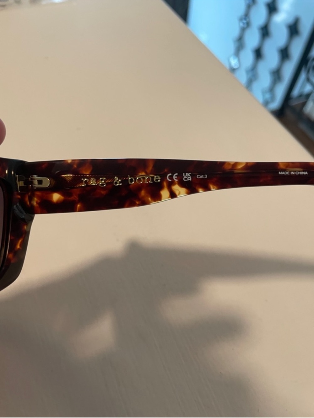 rag & bone Tortoiseshell Cat-Eye Sunglasses with Black Case - Picture 5 of 9